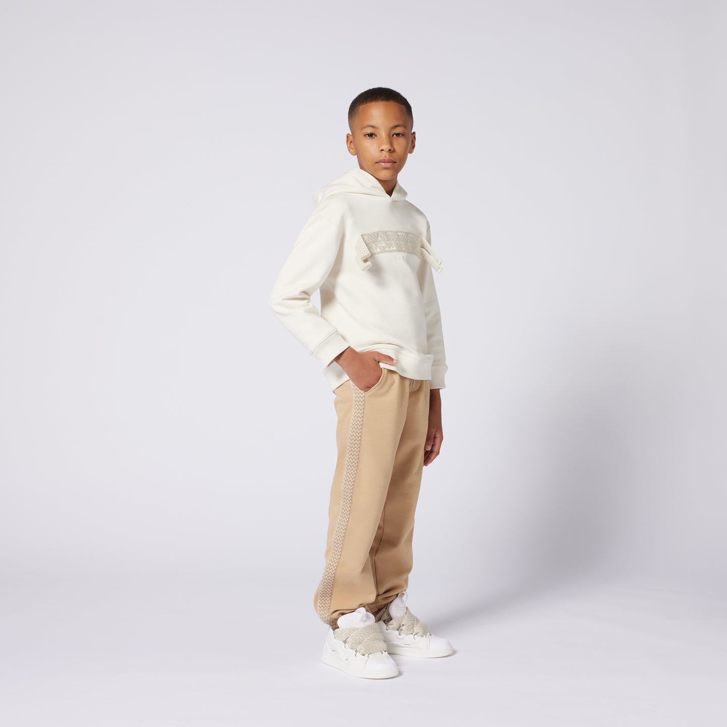 Lanvin Kinders Unisex Broek in Beige