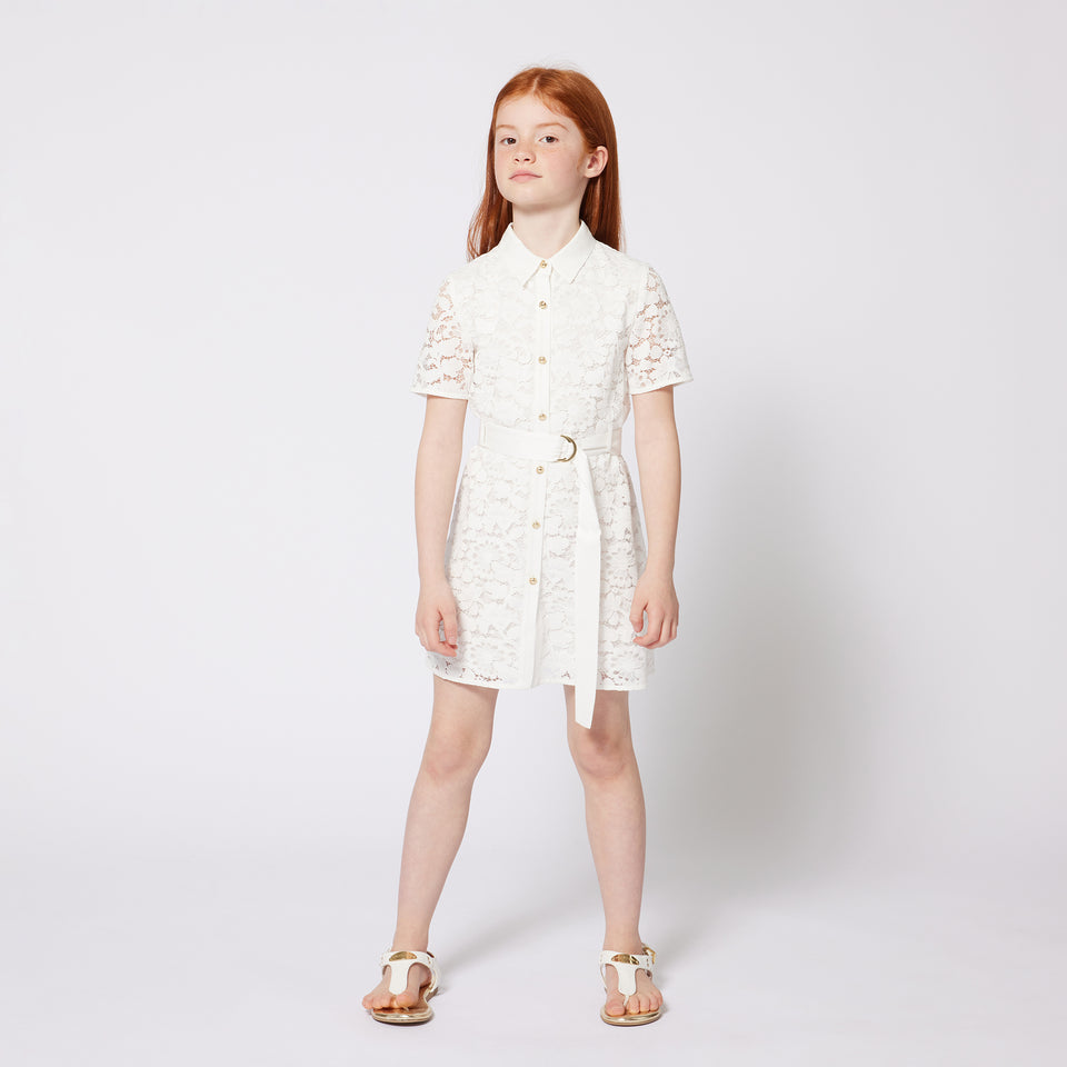 Michael Kors Kids Girls Dress White