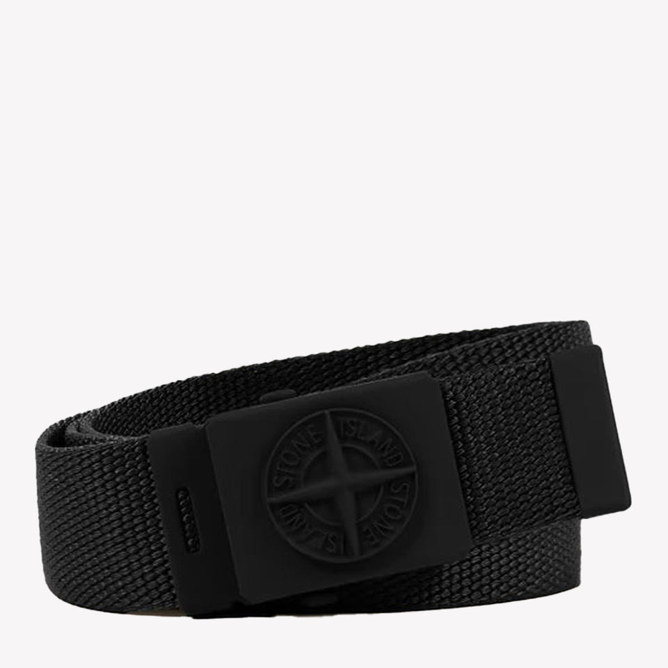 Stone Island Kids Boys Belt in Black