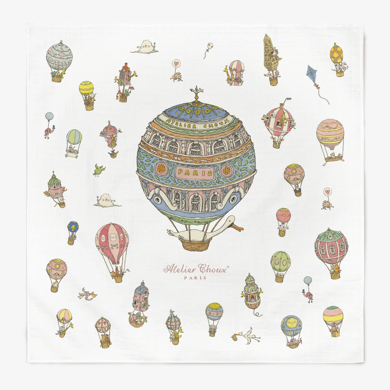 Atelier Choux Baby Carré 100x100 CM In Wit