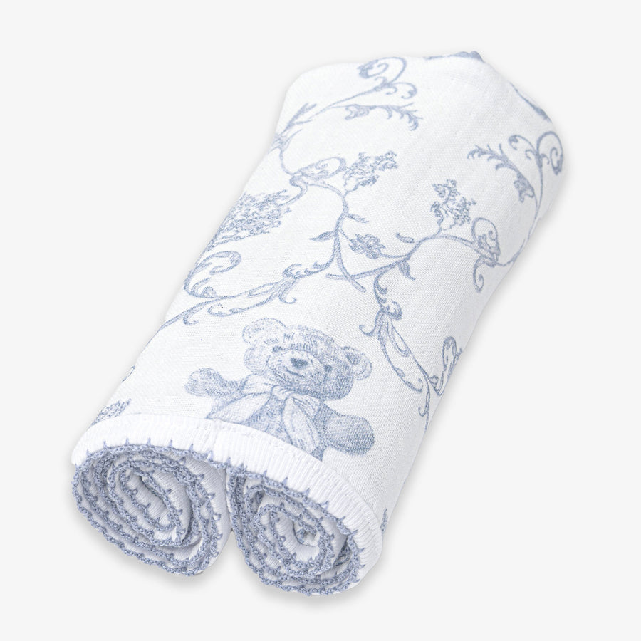 First Baby Jongens Doekje 70x70CM In Blauw