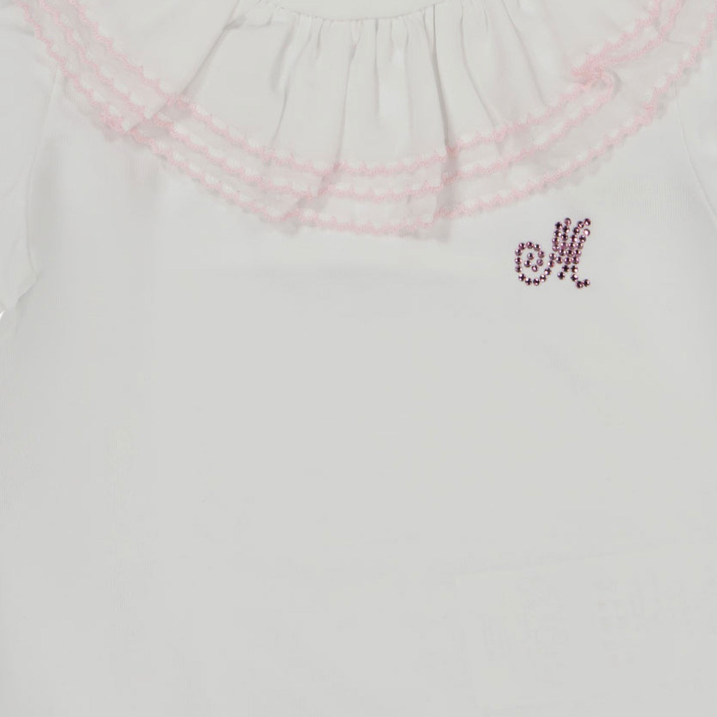 MonnaLisa Baby Girls Bodper In White