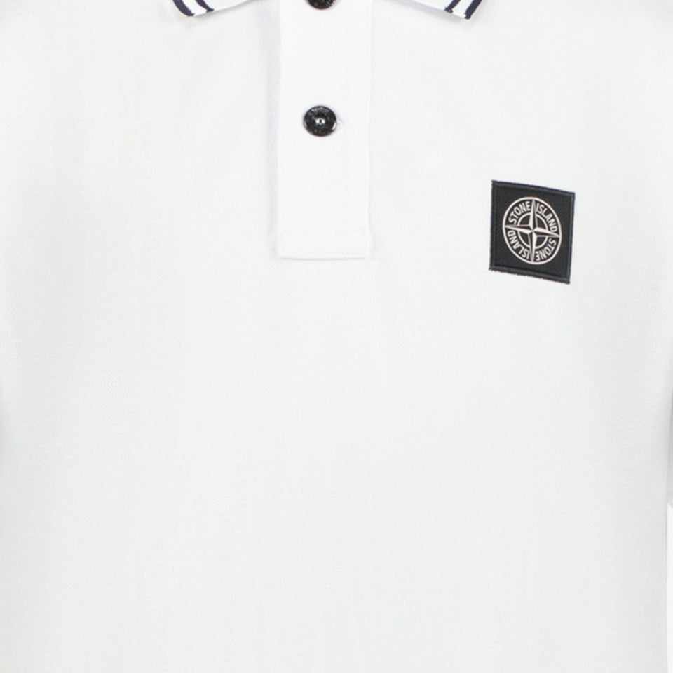 Stone Island Jongens Polo Wit