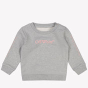 Off-White Baby girls sweater in Light Gray