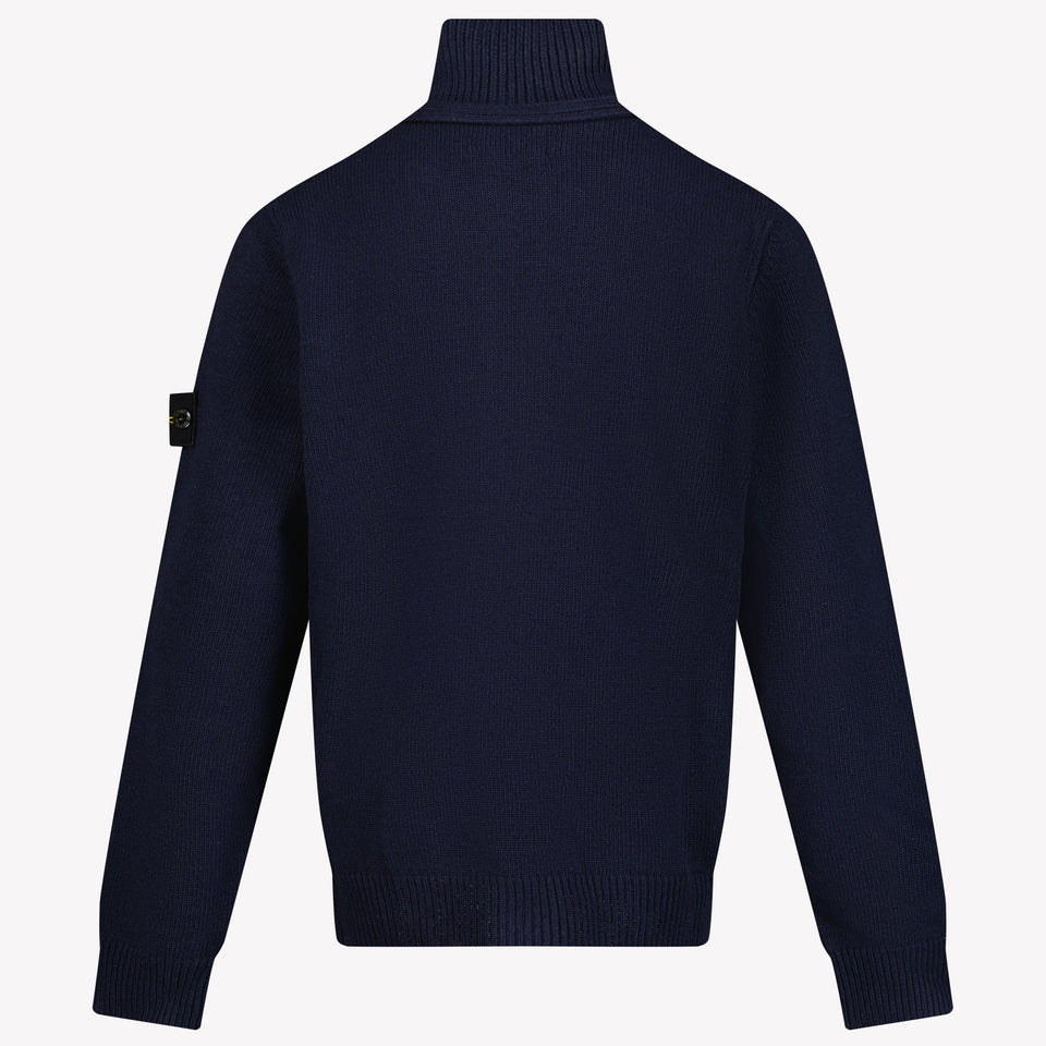 Stone Island Boys Cardigan Navy