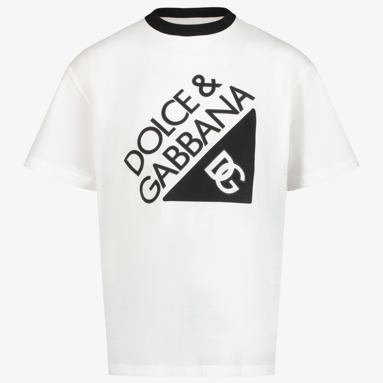 Dolce & Gabbana Kinder Jongens T-Shirt In Wit