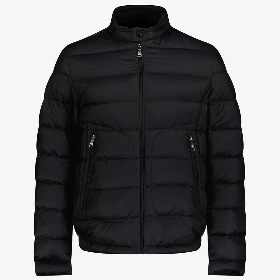 Moncler Acorus Boys Mid-Season Jacket in Black