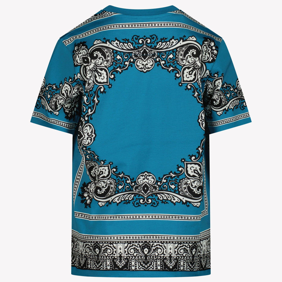 Dolce & Gabbana Kinder Jongens T-Shirt In Turquoise