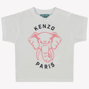 Kenzo Kids 女の赤ちゃんTシャツ白