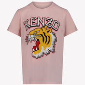 Kenzo Kids Unisex t-shirt açık pembe