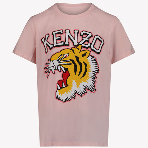 Kenzo Kids Unisex T-shirt Licht Roze 4Y