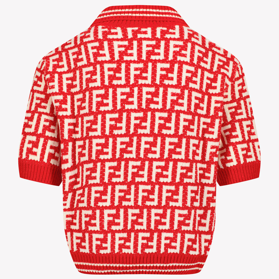 Fendi Children's girls polo Red