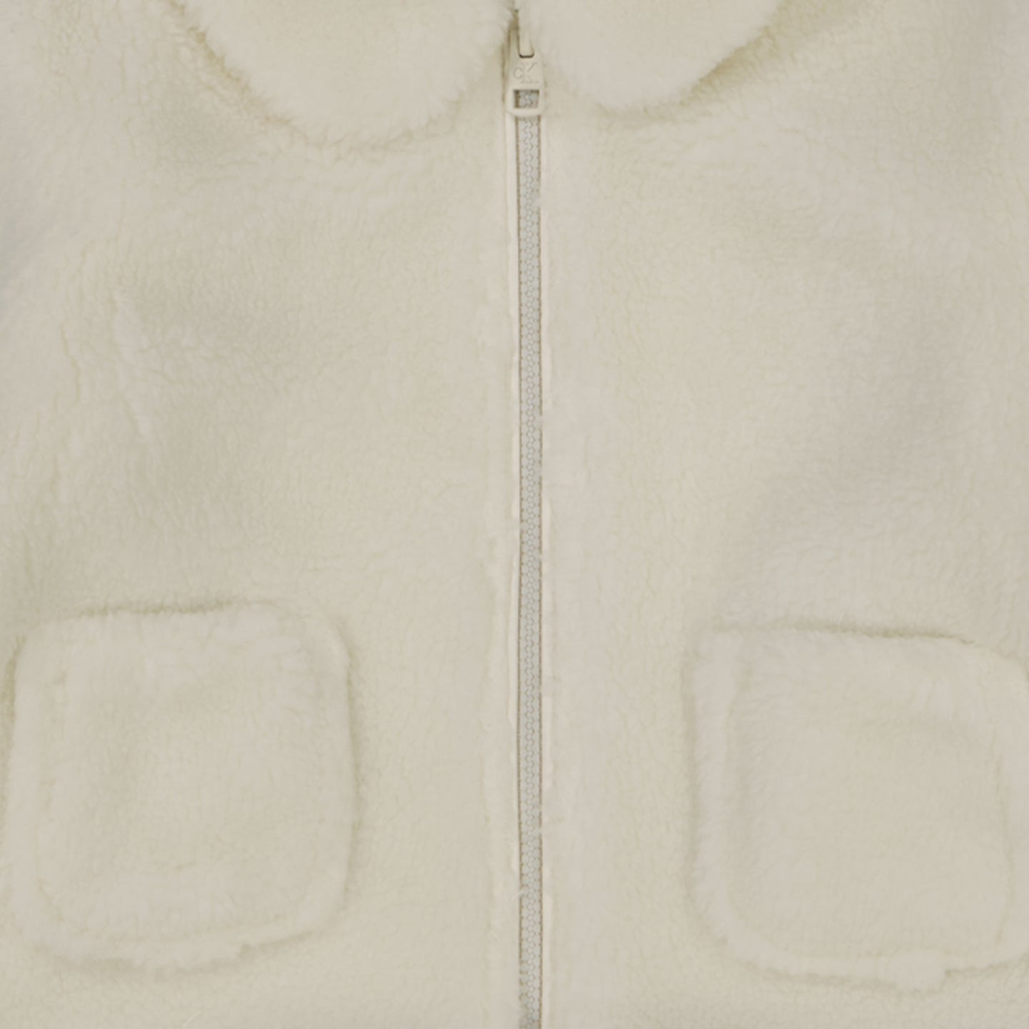 Calvin Klein Baby faux fur jacket Offwhite