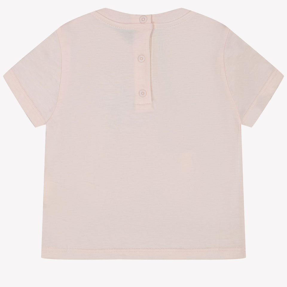 Fendi Baby Meisjes T-Shirt In Licht Roze