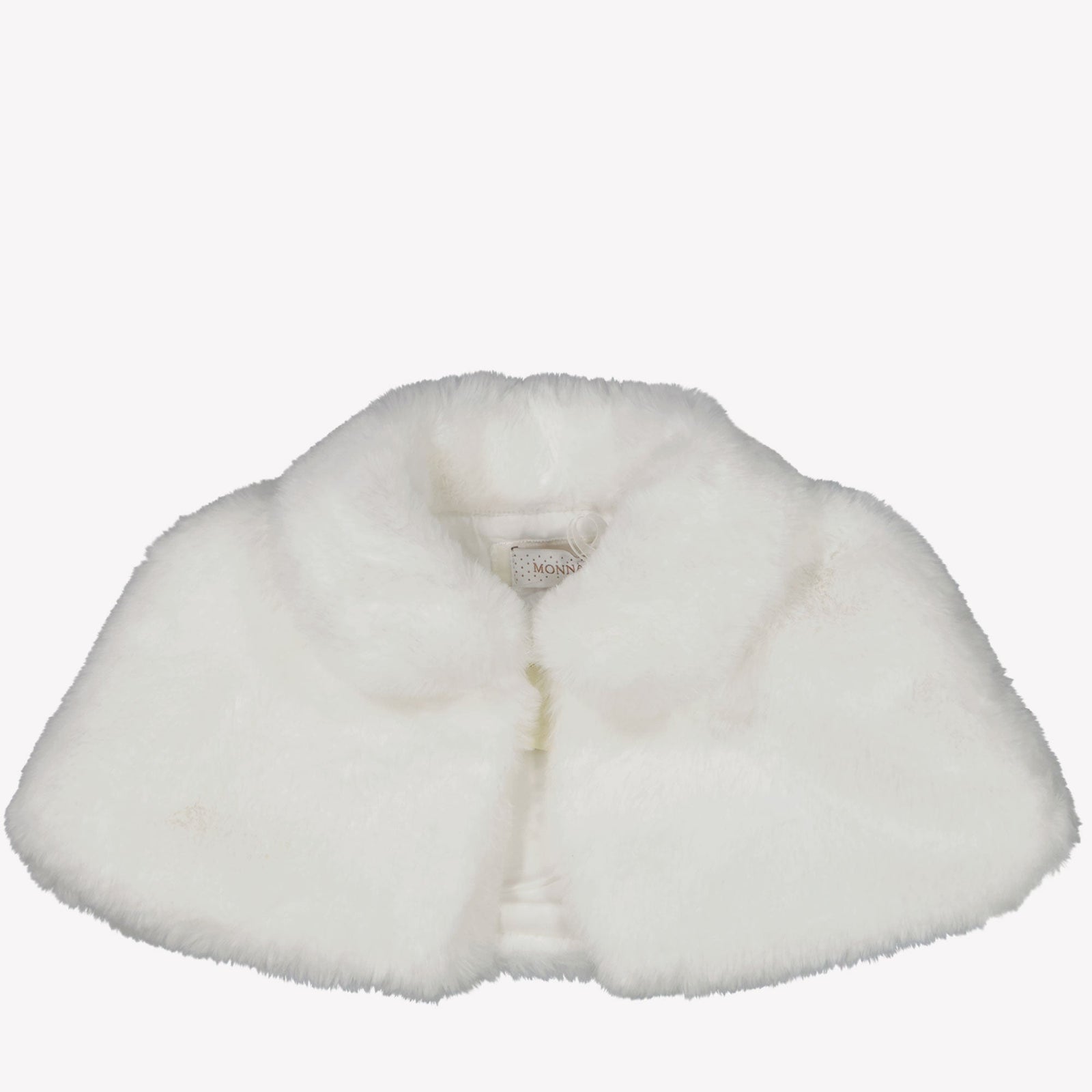 Monnalisa Meisjes Faux Fur Jas Off White 12 mnd