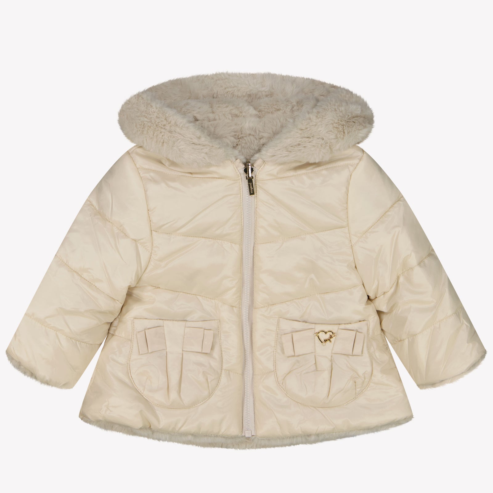 Mayoral Baby Jacket reversible in OffWhite