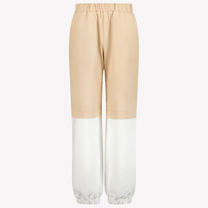 Fendi Kids Boys  Trousers Beige