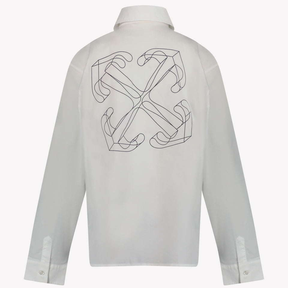 Off-White Jongens Blouse Wit