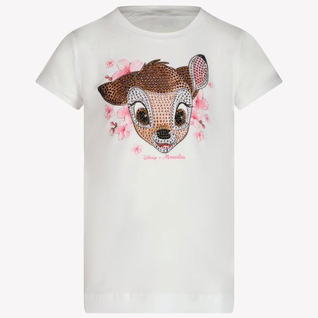 MonnaLisa Kinder Meisjes T-Shirt In Wit