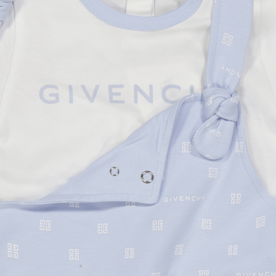 Givenchy Baby Jongens Setje Licht Blauw