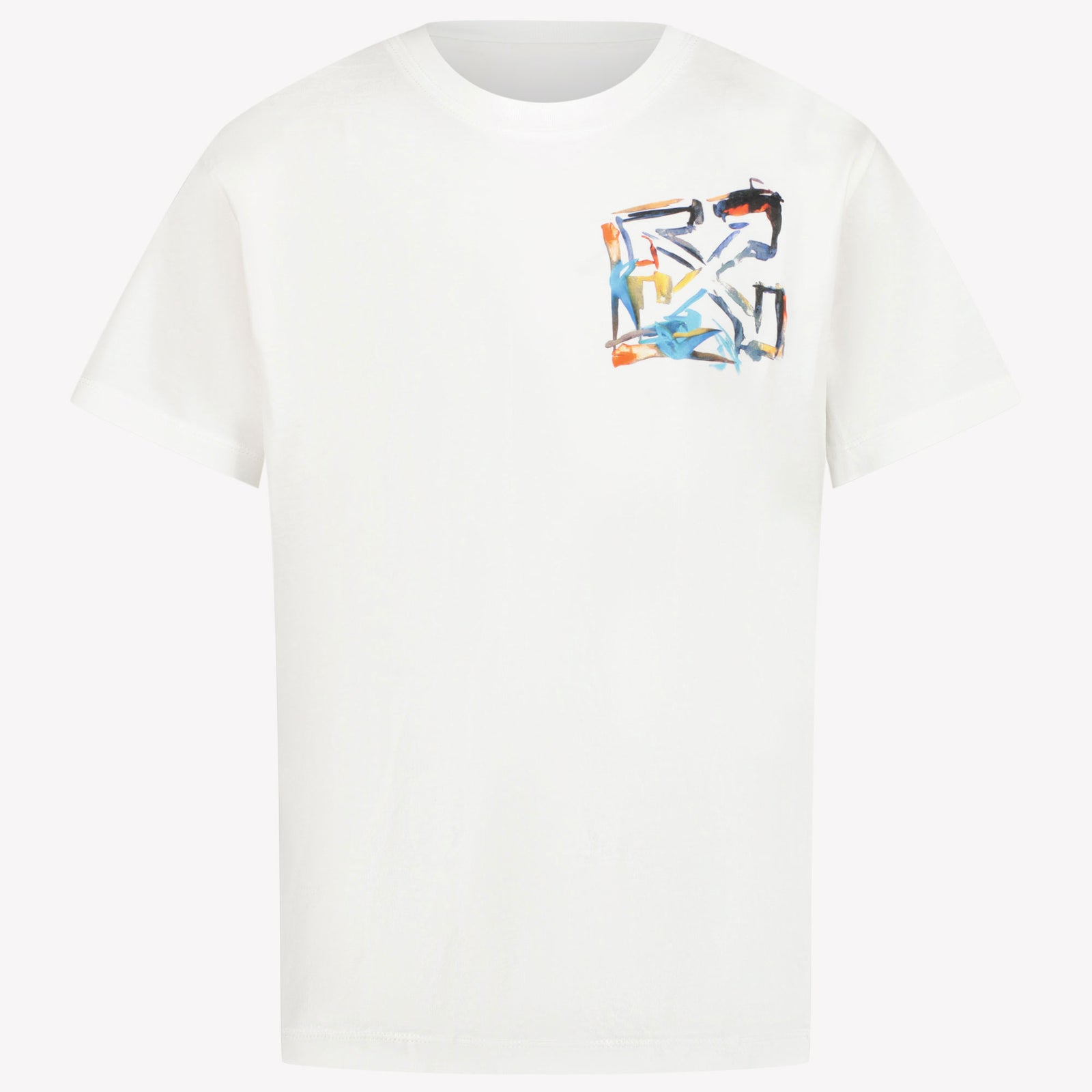 Off-White Kinder Jongens T-Shirt In Wit