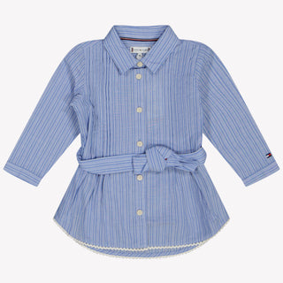 Tommy Hilfiger Baby Meisjes Jurk Licht Blauw