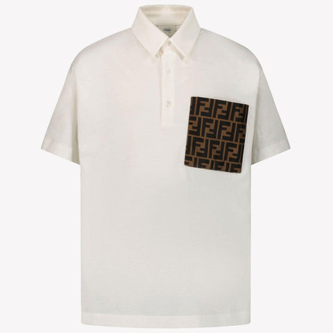 Fendi Boys Polo White