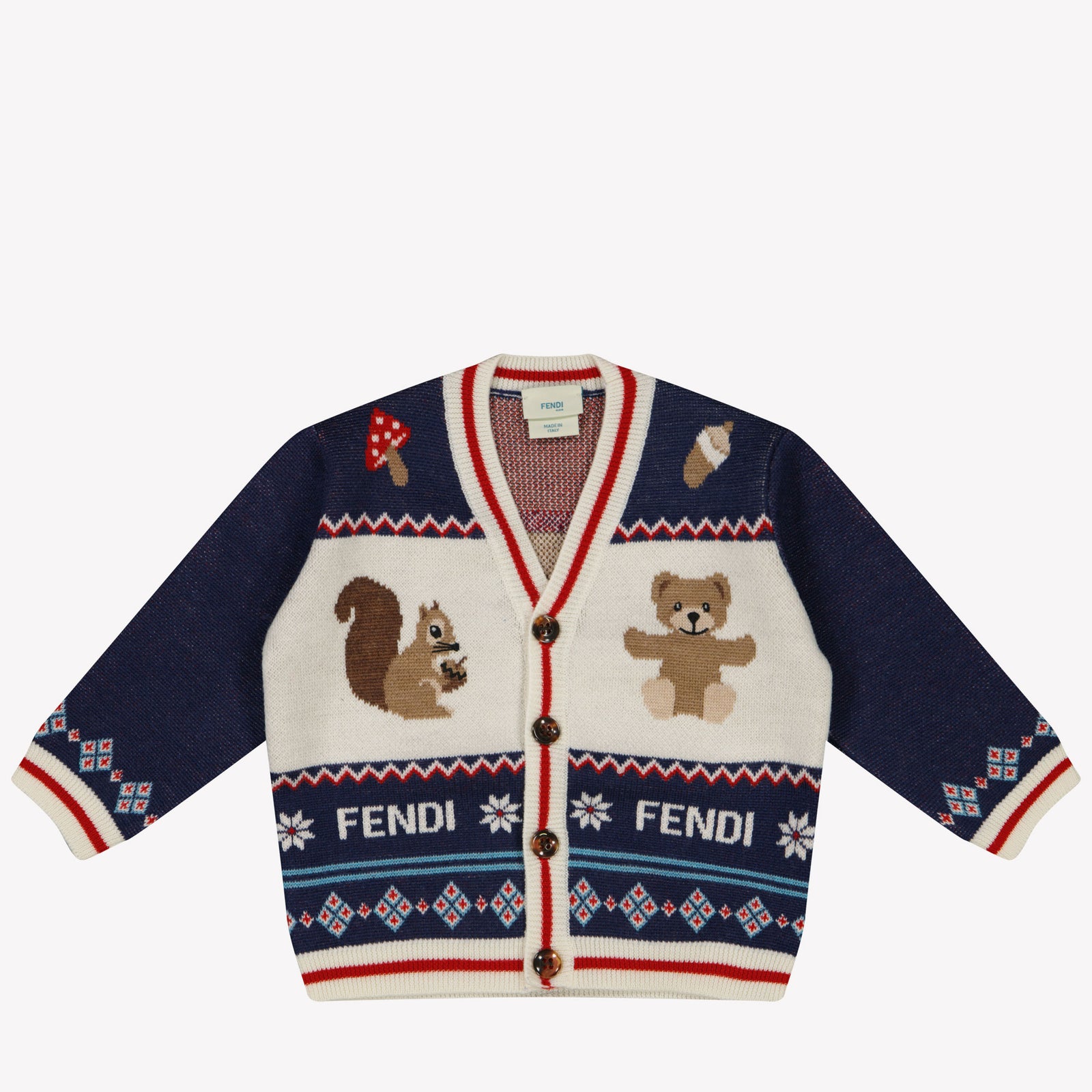 Fendi Baby Boys Cardigan Navy