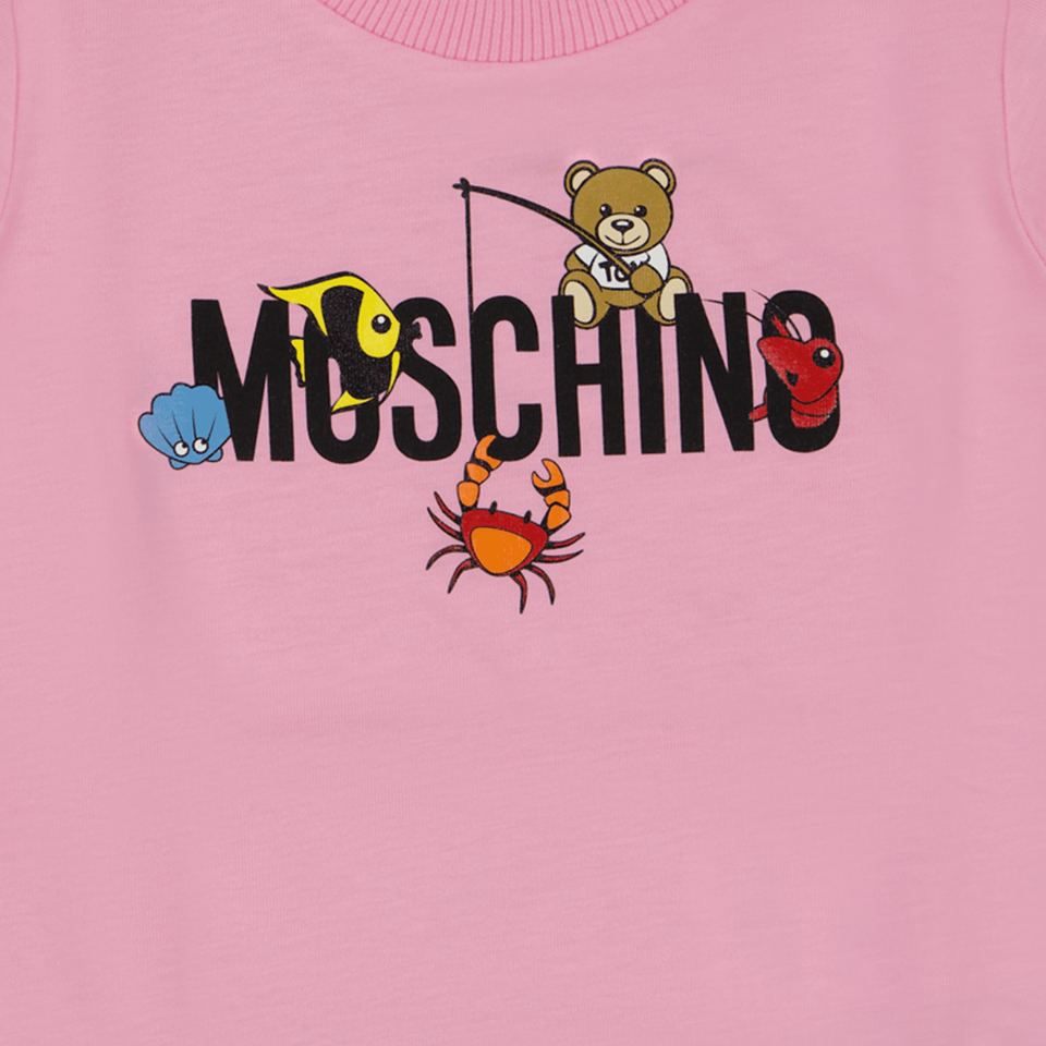 Moschino Baby Meisjes Jurk Roze