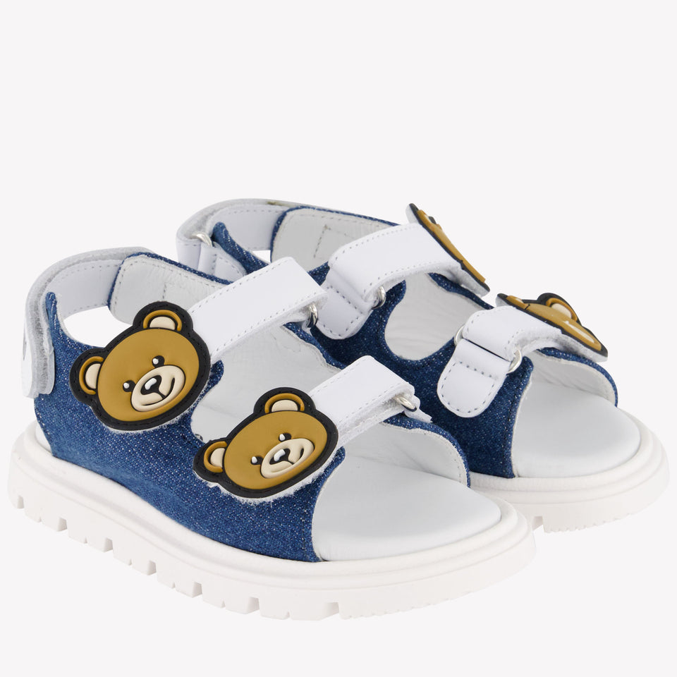 Moschino Unisex Sandals In Jeans