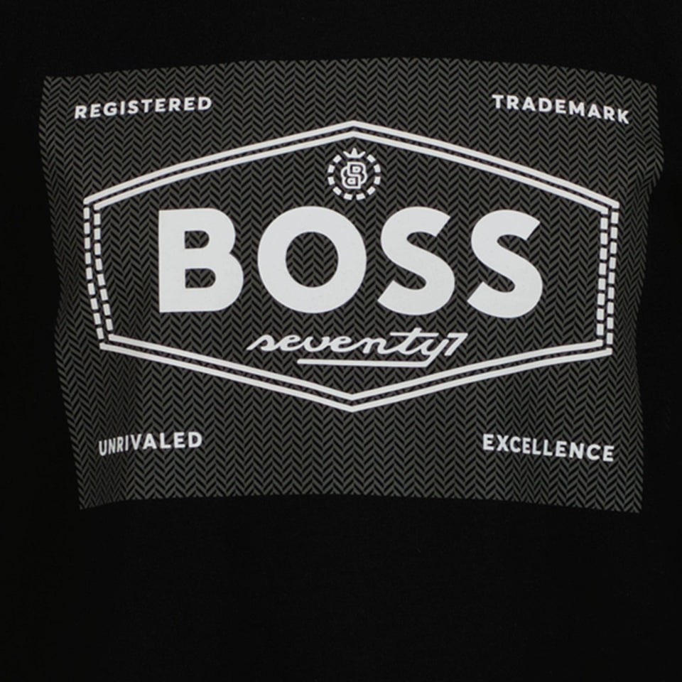 Boss Jongens T-shirt Zwart