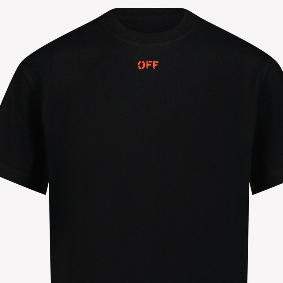 Off-White Kids Unisex T-Shirt in Black