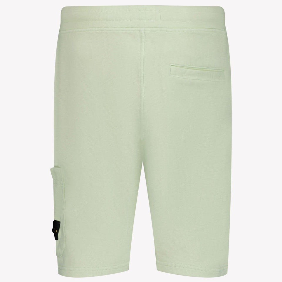 Stone Island Kinder Jongens Shorts In Lime