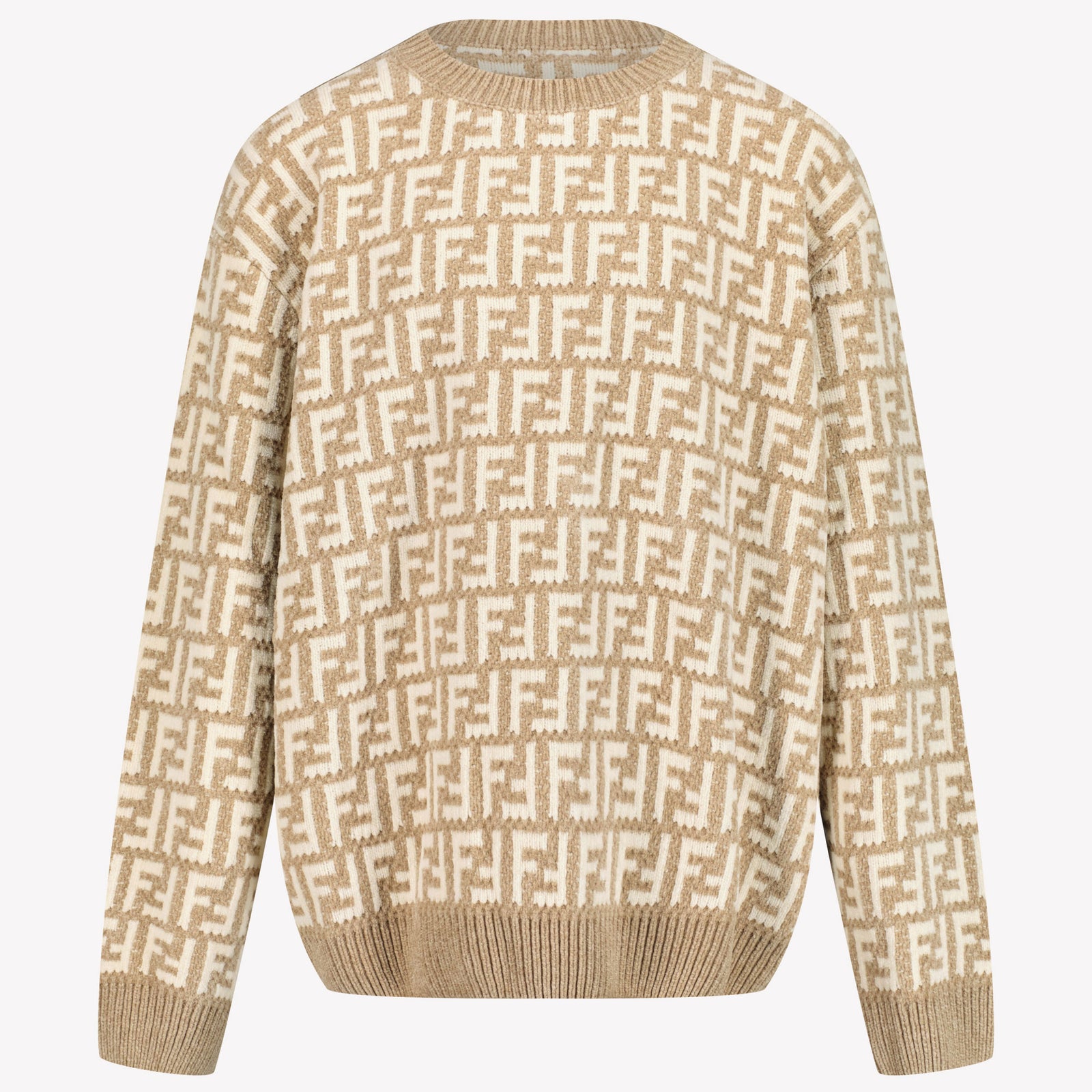 Fendi Kids Unisex Sweater Beige