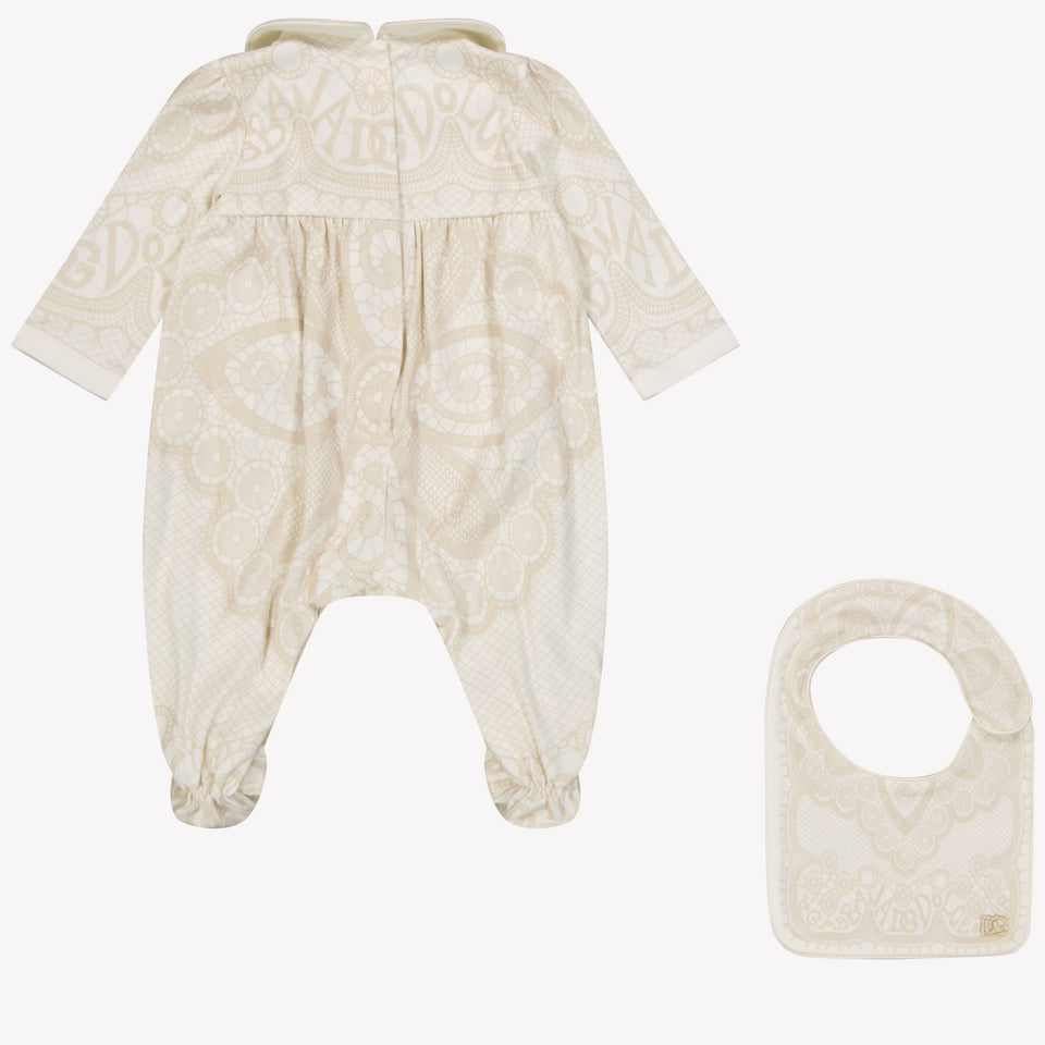 Dolce & Gabbana Baby Unisex Playsuit Light Beige