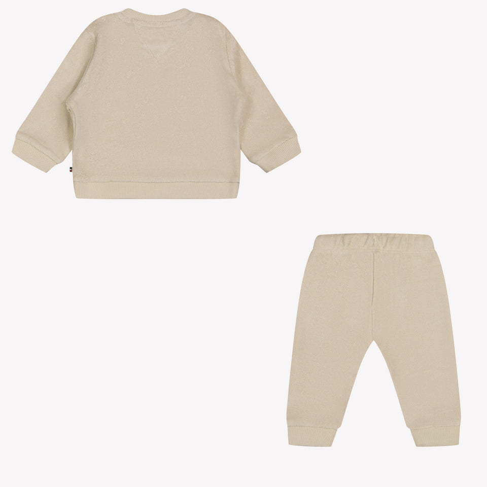 Tommy Hilfiger Baby unisex jogging suit Beige