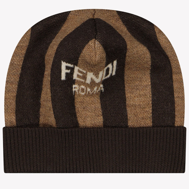 Fendi Baby Unisex Muts Bruin 9 mnd