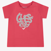 Guess Baby Meisjes T-Shirt In Fuchsia