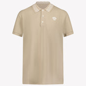 Versace Kids Boys Polo in Beige