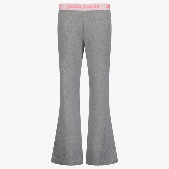 Palm Angels Girls Pants Silver