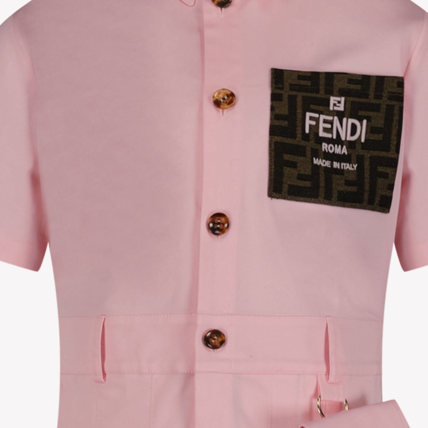 Fendi Kinder Meisjes Jurk Licht Roze 3Y