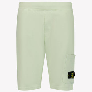 Stone Island Kinder Jongens Shorts In Lime