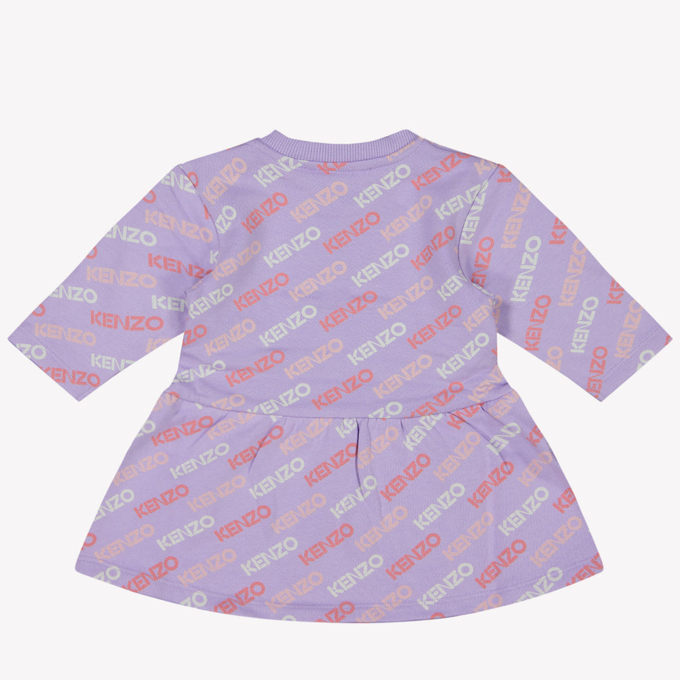 Kenzo Kids Baby Girls Dress Lilac