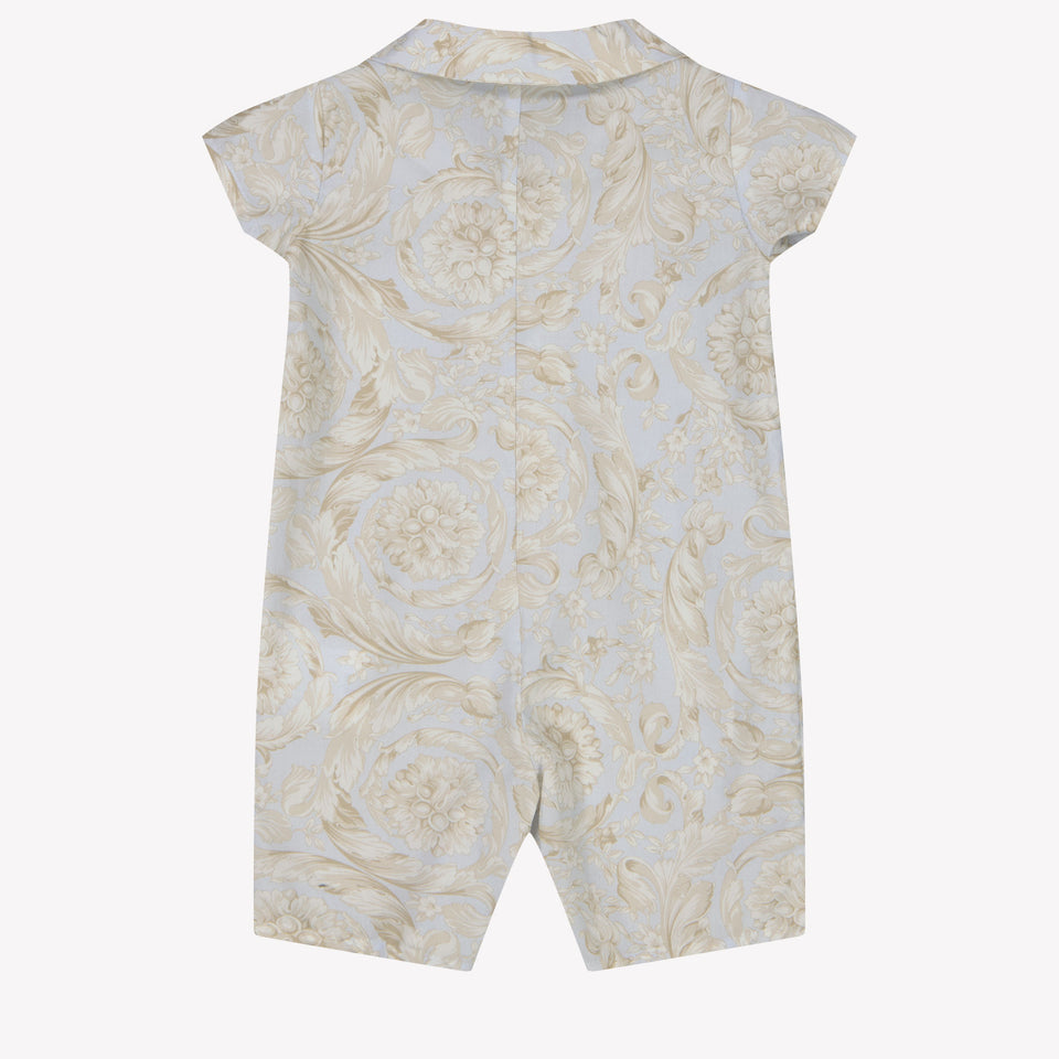 Versace Baby Unisex Playsuit in White