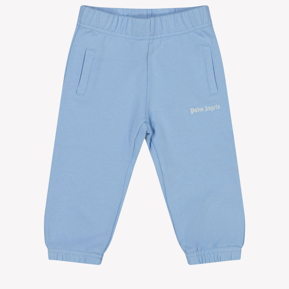 Palm Angels Baby Jongens Broek In Licht Blauw