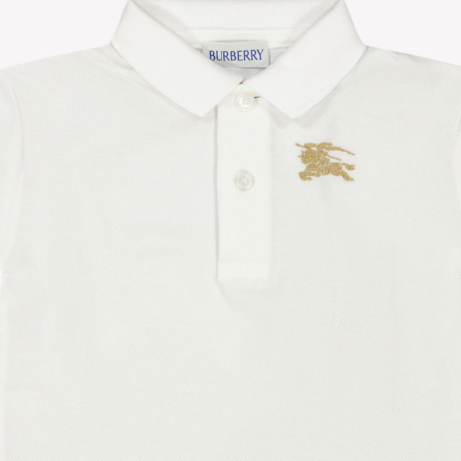 Burberry Johane Baby Jongens Polo In Wit