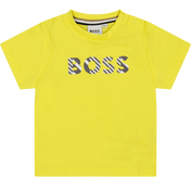 Patron bebek erkek tişört sarı