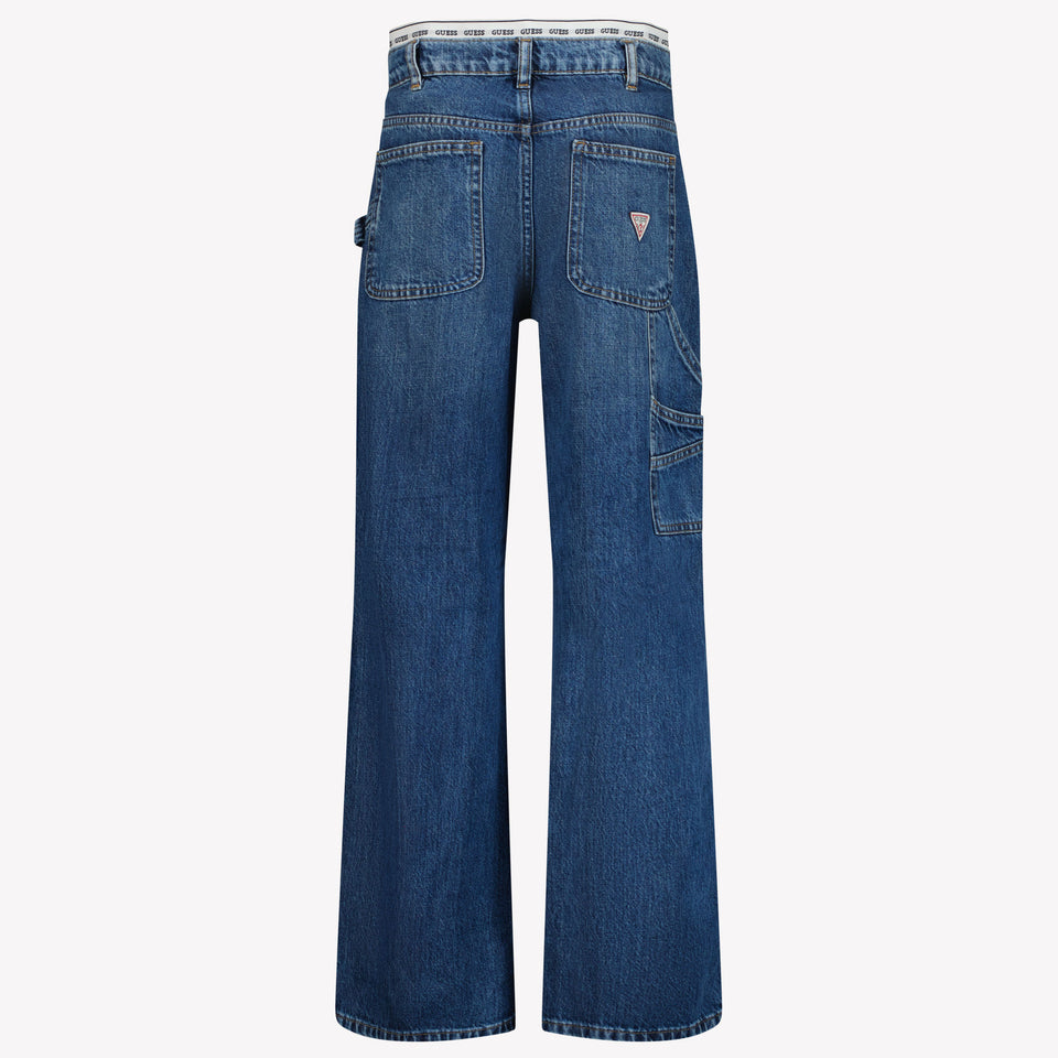 Guess Kids Girls Jeans In Blue