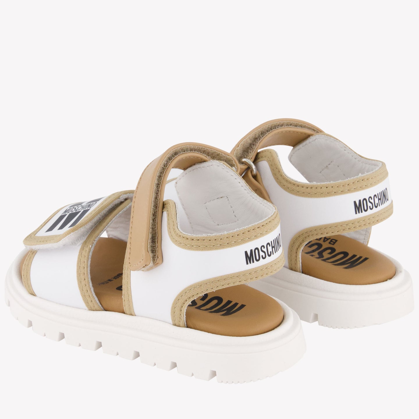 Moschino Unisex Sandalen In Beige