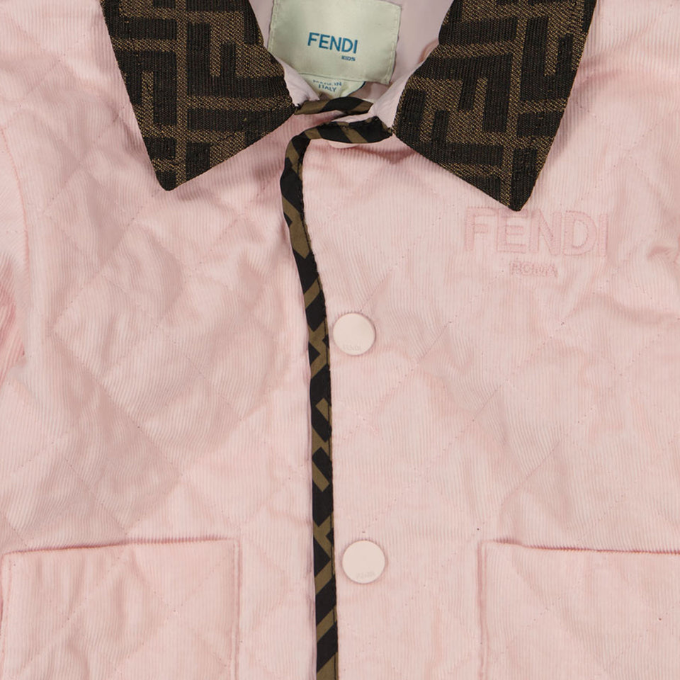 Fendi Baby girls summer jacket in Light Pink